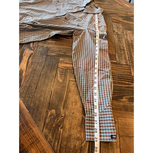 Cruel Retro Denim Festival Western Cowgirl Pearl Snap Shirt Women Medium Aztec - Picture 11 of 13